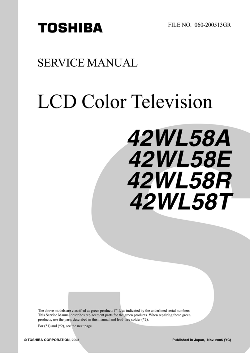 Toshiba 42WL58A User manual Toshiba 42WL58A User manual