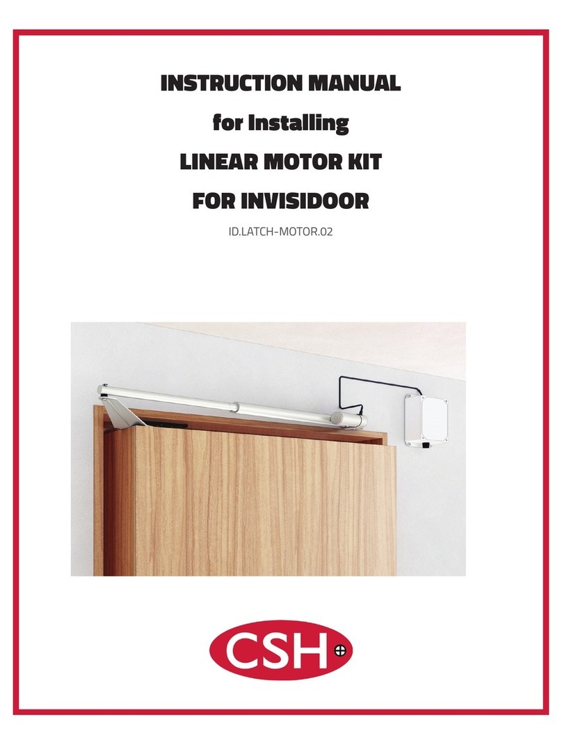 CSH ID.LATCH-MOTOR.02 Instruction manual for installation