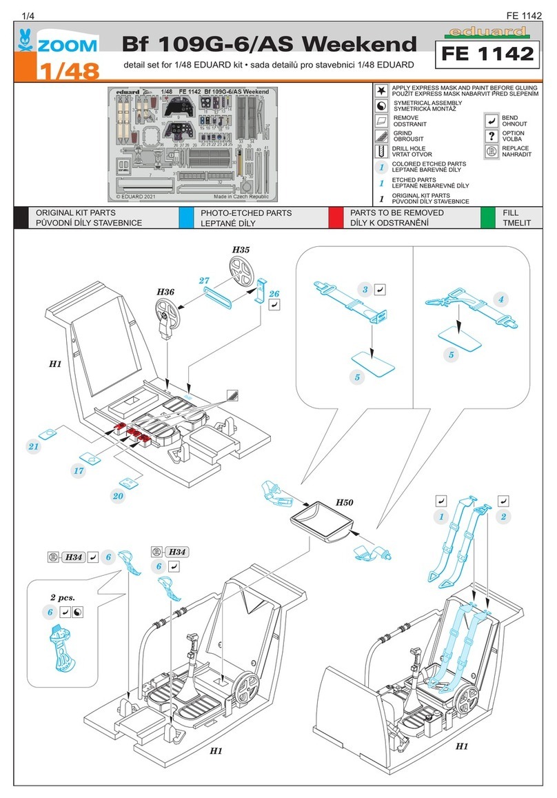 Eduard Zoom Bf 109G-6/AS Weekend Assembly instructions