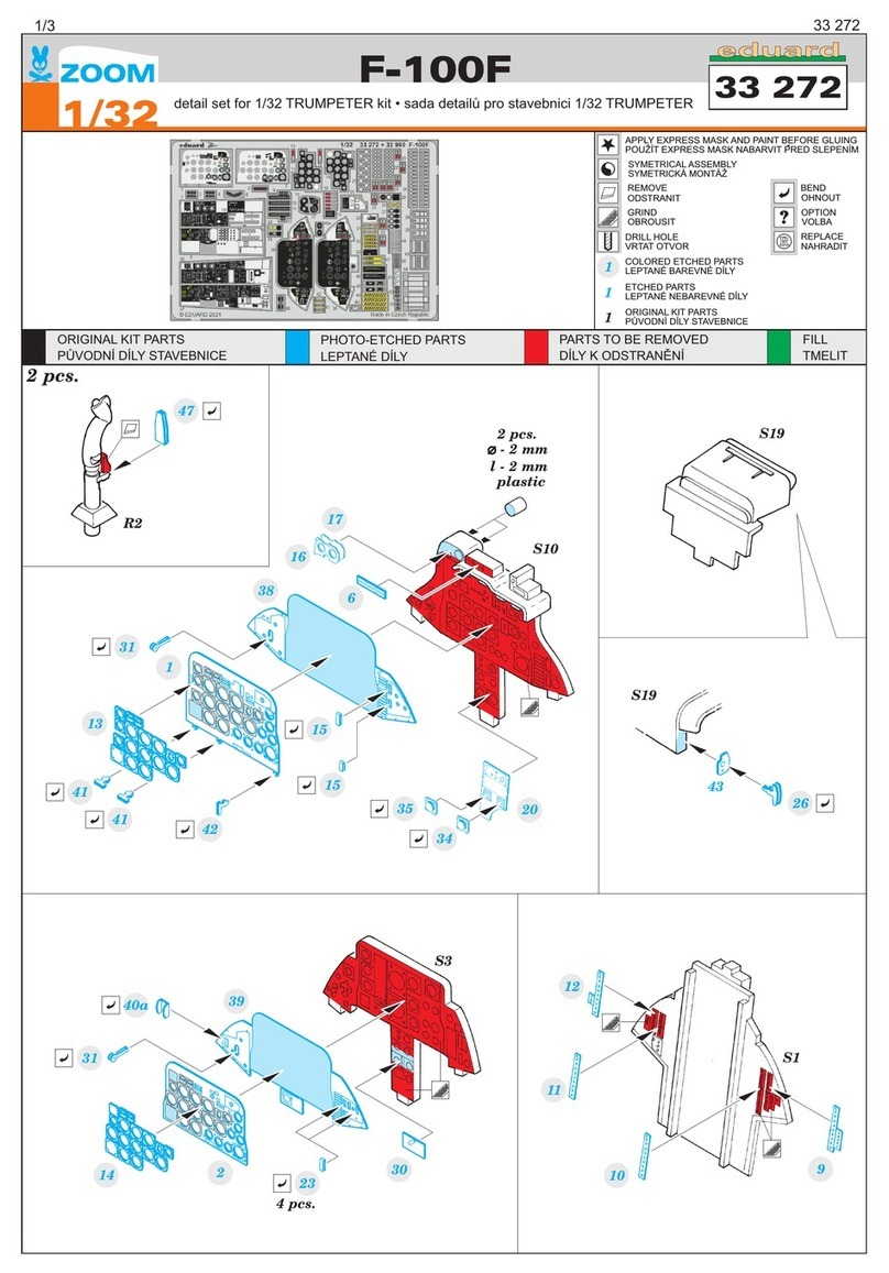 Eduard Zoom F-100F Assembly instructions