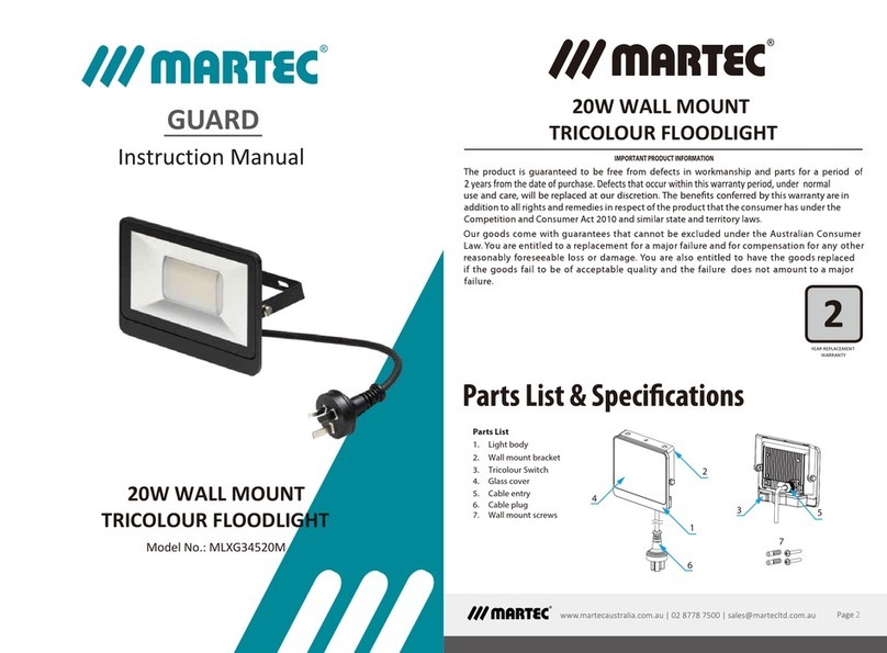 Martec GUARD MLXG34520M User manual