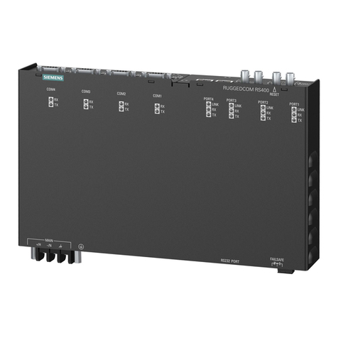 Siemens SIMATIC NET RUGGEDCOM RS400 User manual