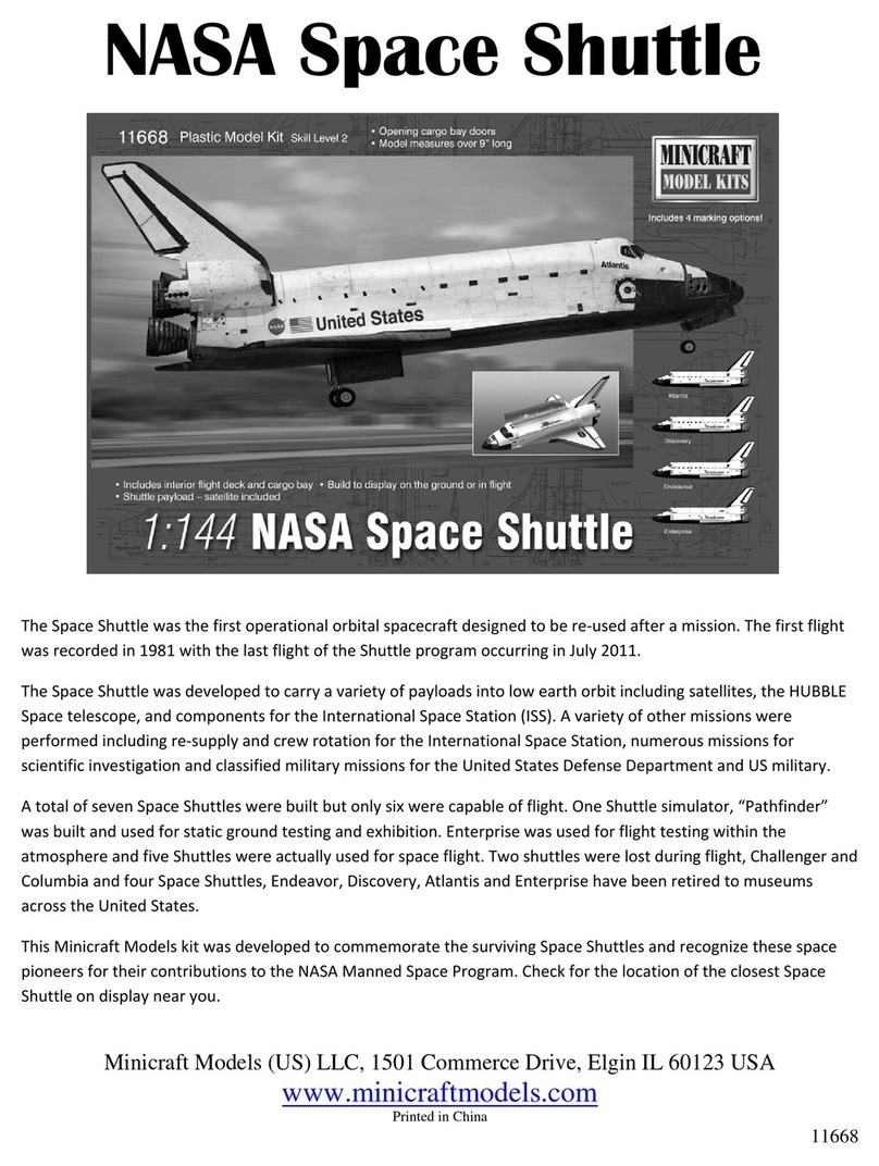 Minicraft Models NASA Space Shuttle User manual Minicraft Models NASA Space Shuttle User manual