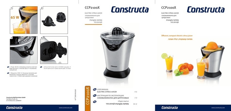 CONSTRUCTA CCP2100X user manual