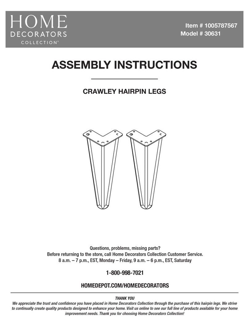 Home Decorators Collection 30631 Assembly instructions