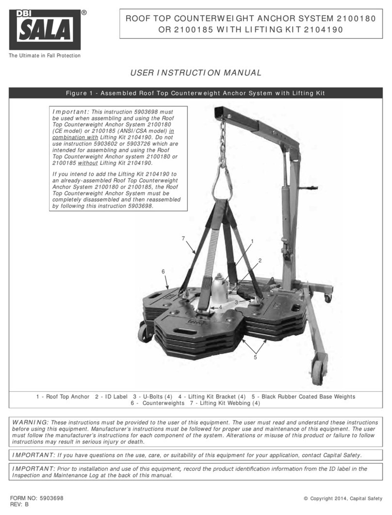 DBI SALA 2100180 User instruction manual