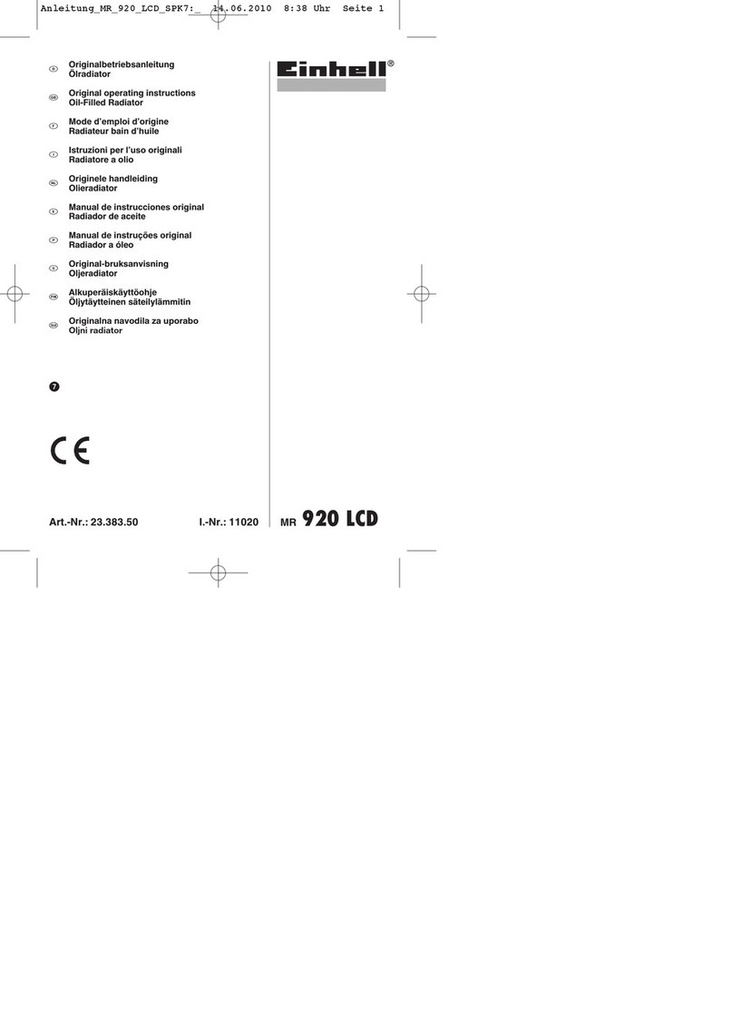 EINHELL MR 920 LCD User manual