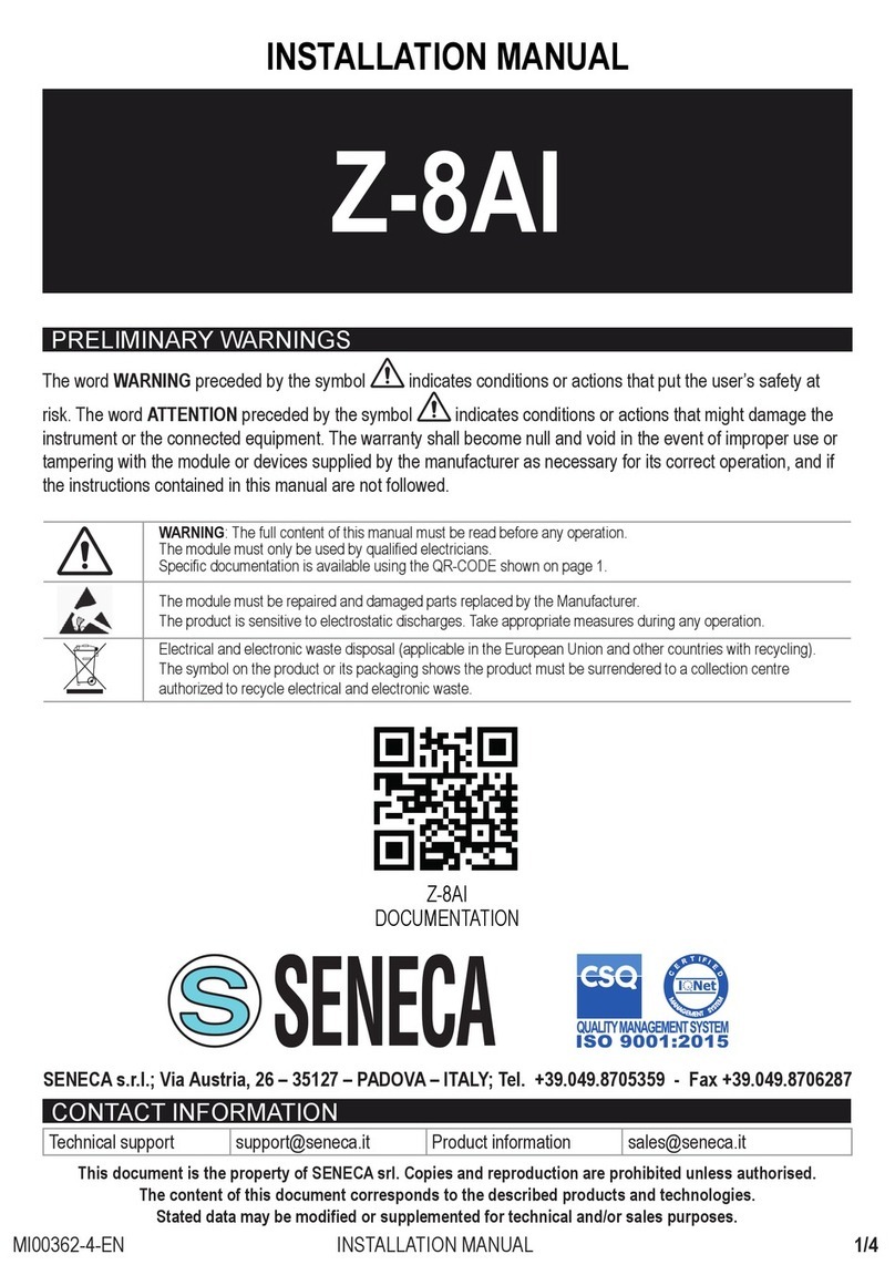 Seneca Z-8AI installation manual