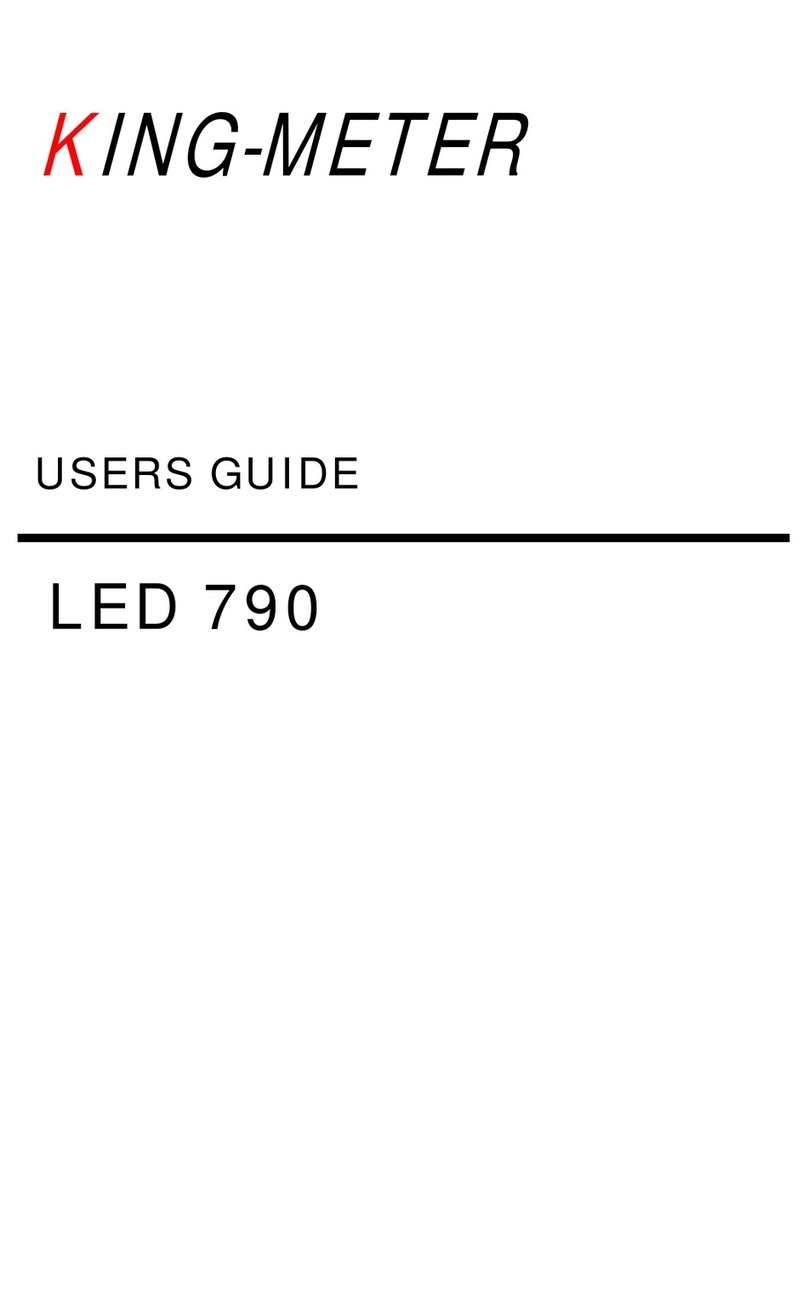 King-Meter LED 790 User manual