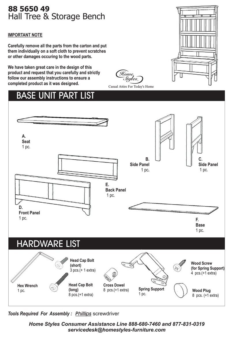 Home Styles 88 5650 49 Assembly instructions Home Styles 88 5650 49 Assembly instructions