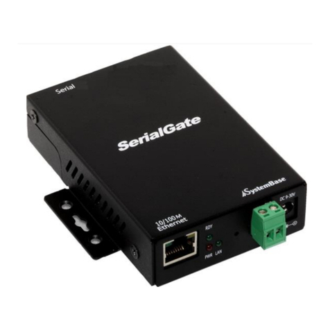 SystemBase SerieslGate SG-1010/232 User manual SystemBase SerieslGate SG-1010/232 User manual