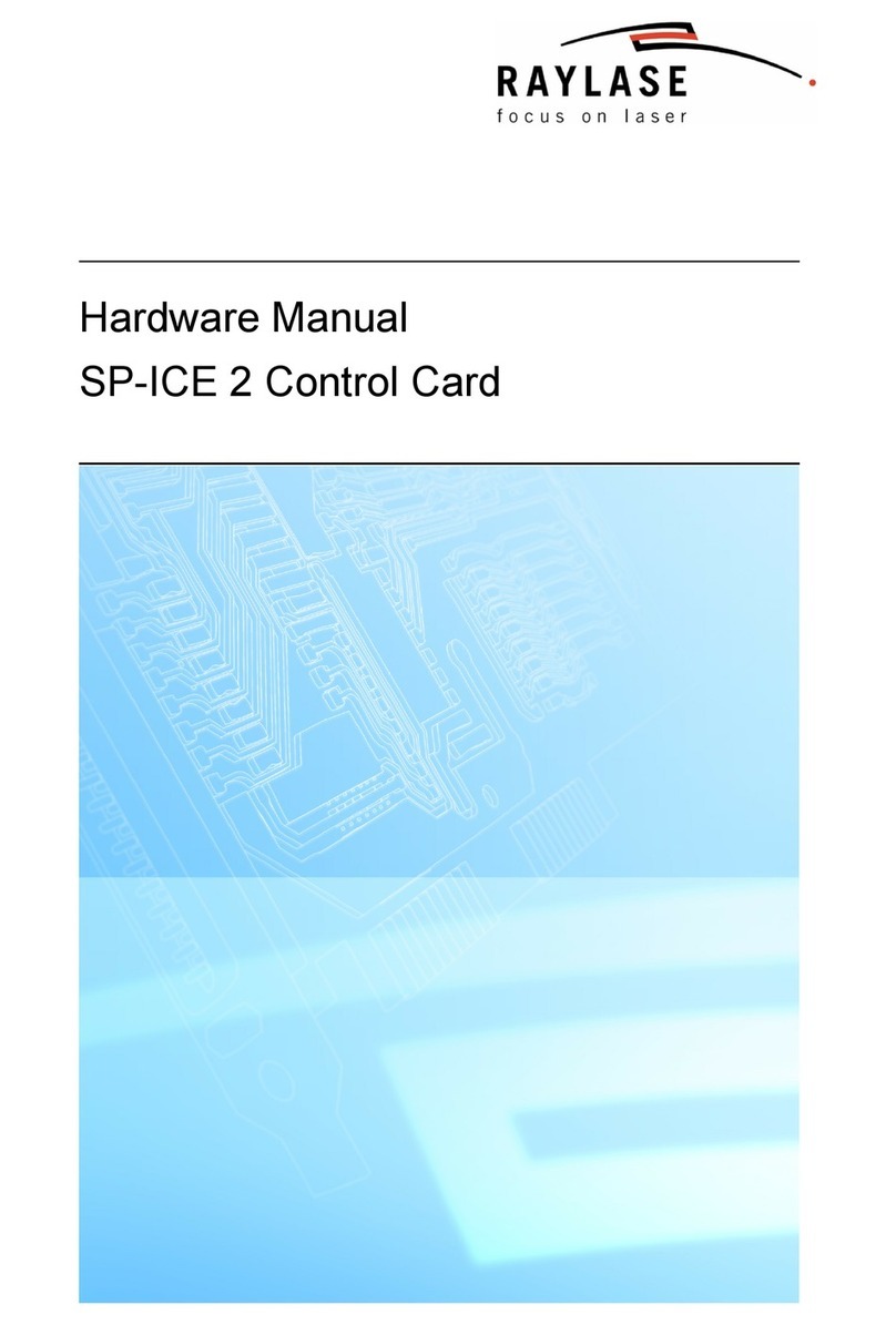 RAYLASE SP-ICE 2 Hardware manual