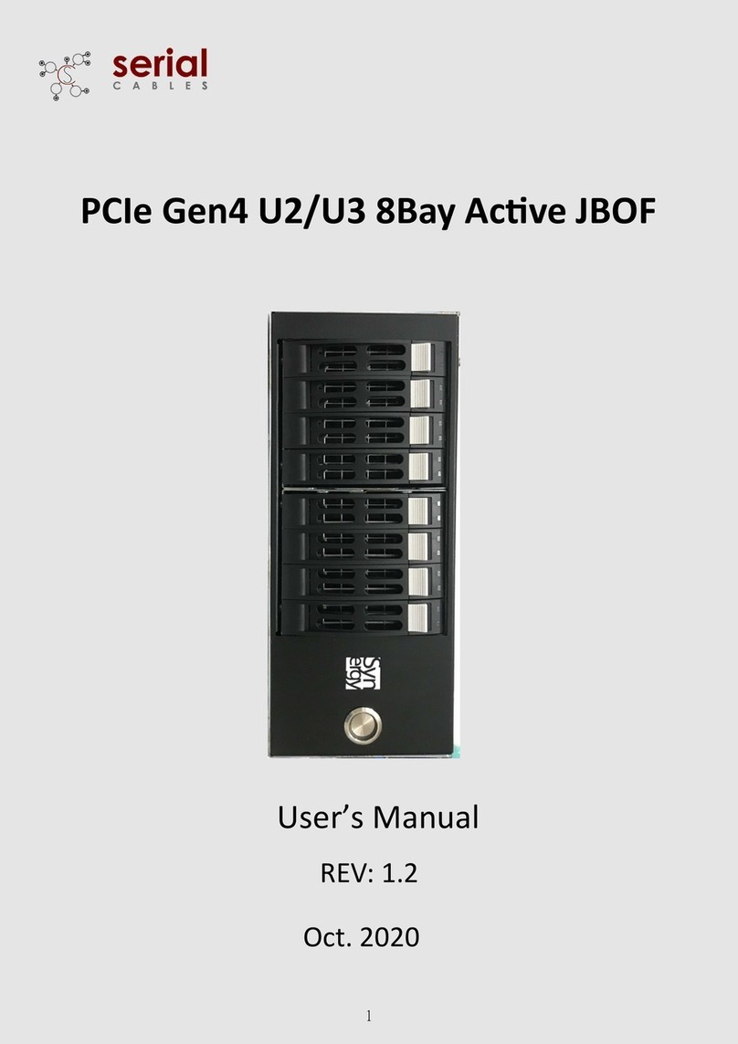 Serial Cables PCIe Gen4 U2 8Bay Active JBOF user manual
