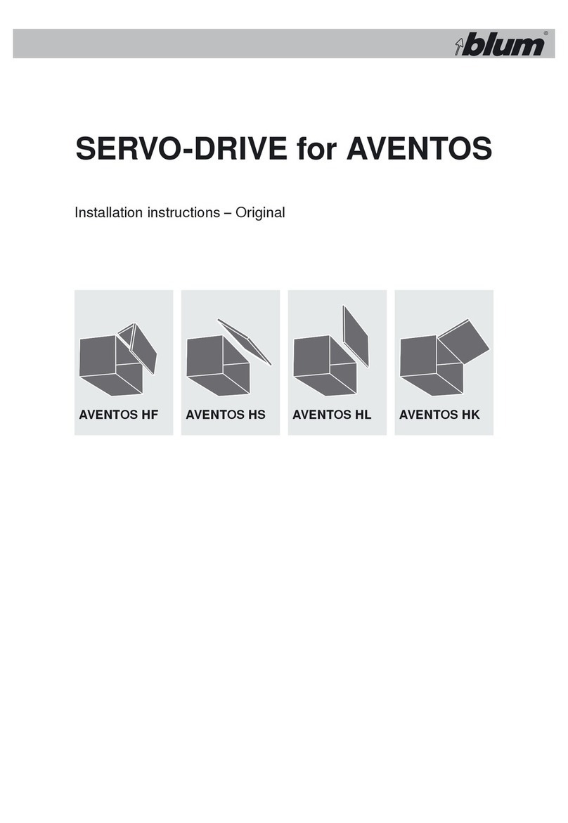 BLUM AVENTOS User manual