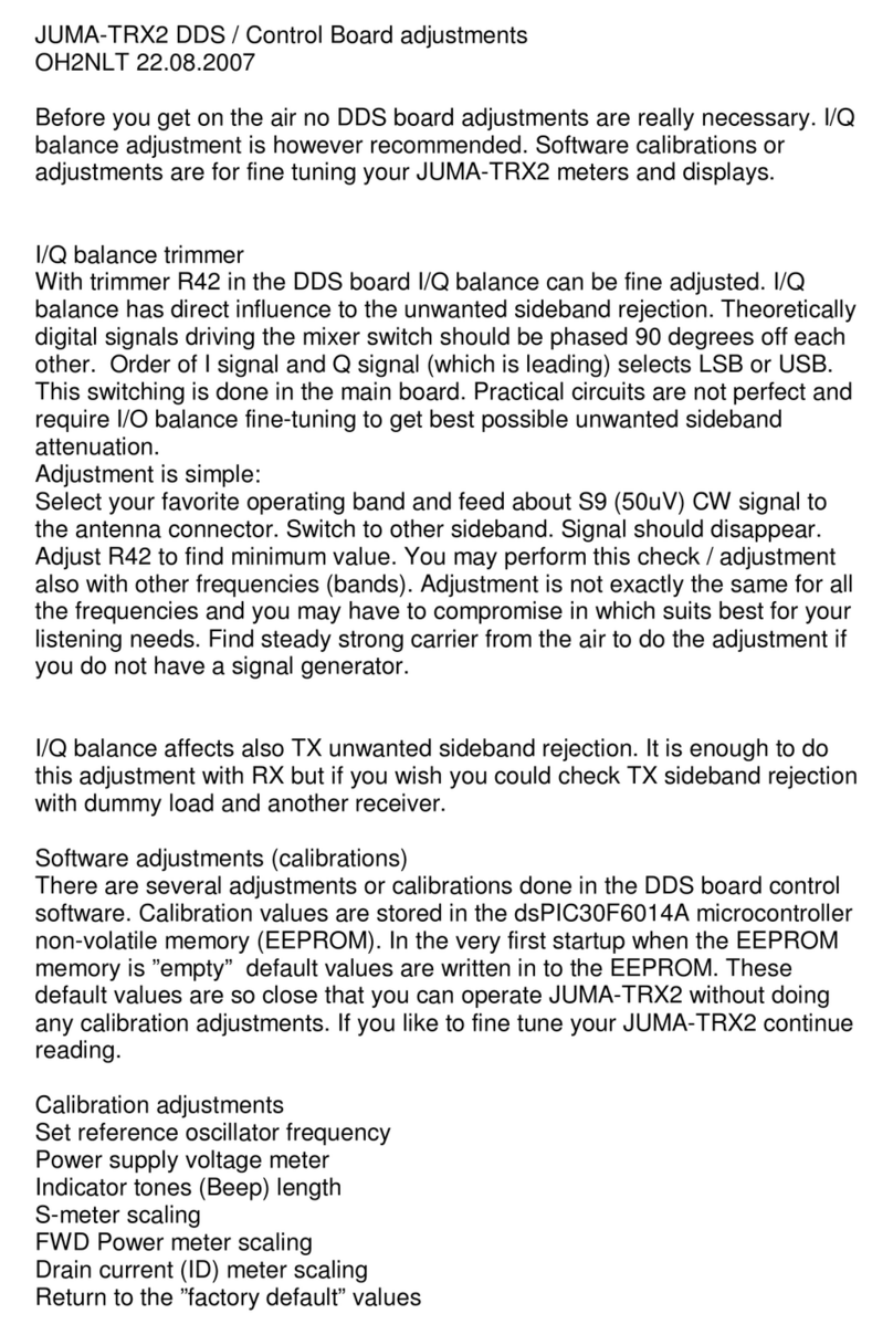 JUMA TRX2 DDS ADJUSTMENTS
