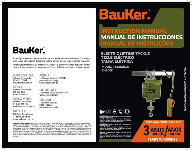 BAUKER EH300D instruction manual