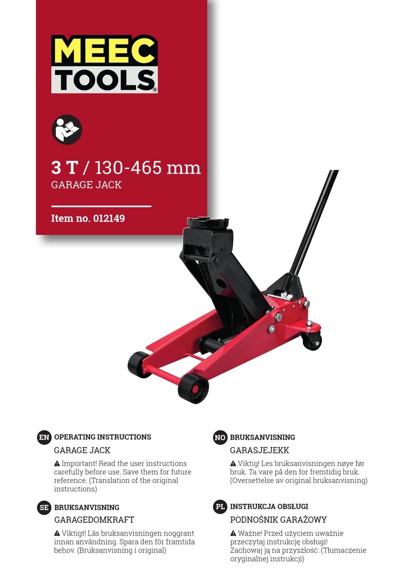 Meec tools 012149 operating instructions