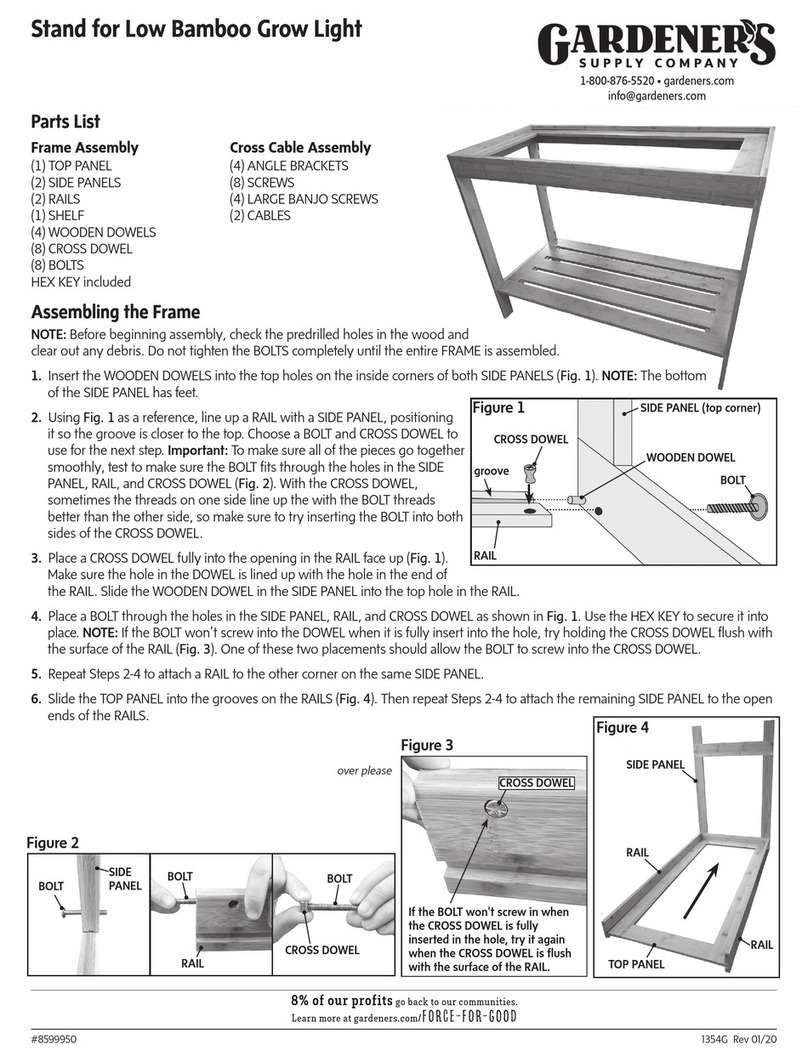 Gardeners 8599950 quick start guide