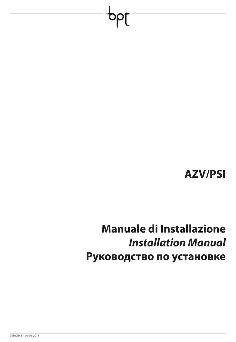 Bpt AZV/PSI User manual