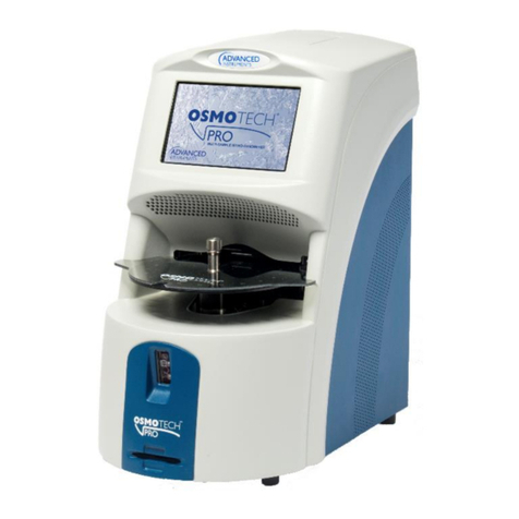 Advanced Instruments OsmoTECH PRO quick start guide