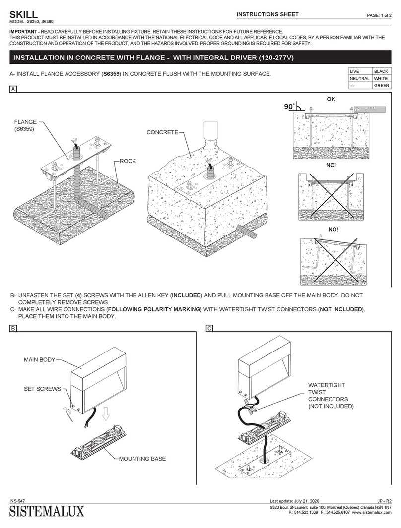 Sistemalux SKILL S6350 User manual