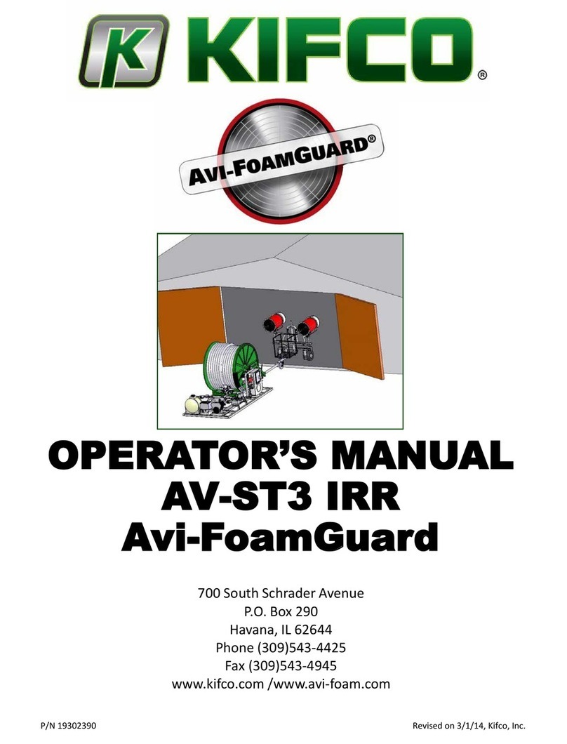 KIFCO Avi-FoamGuard AV-ST3 IRR Operator's manual
