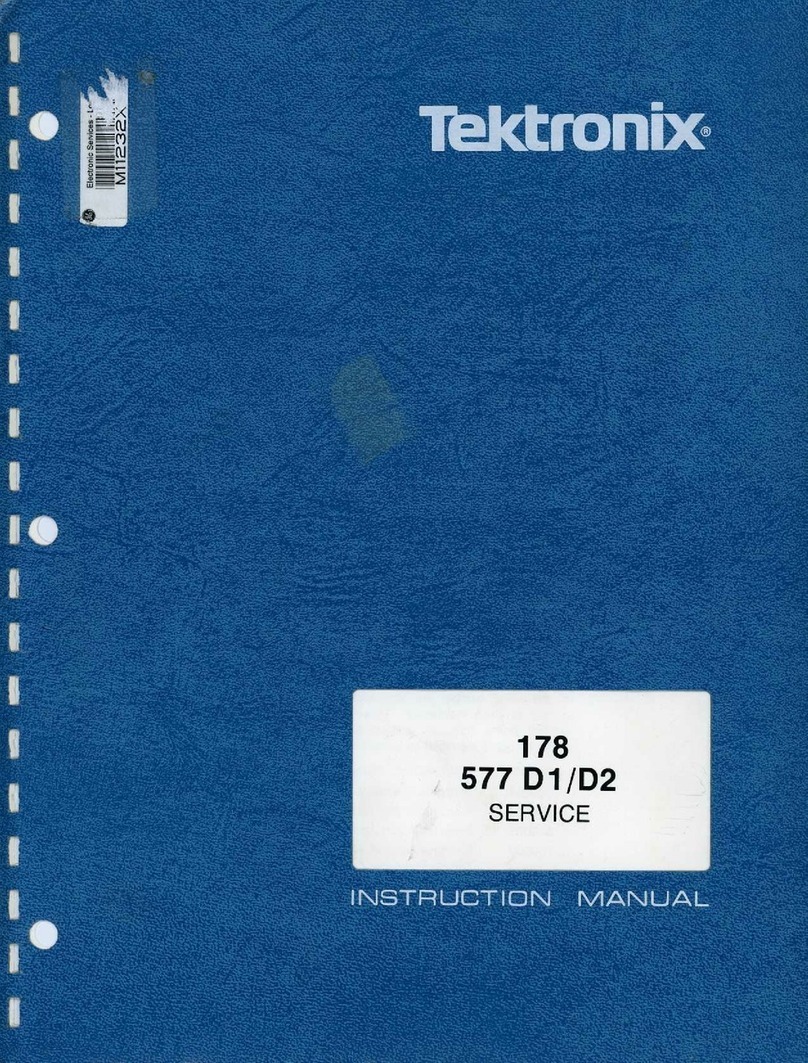 Tektronix 178 User manual