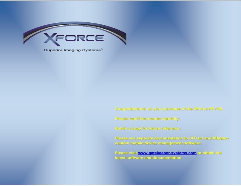 Xforce PR-104 User manual