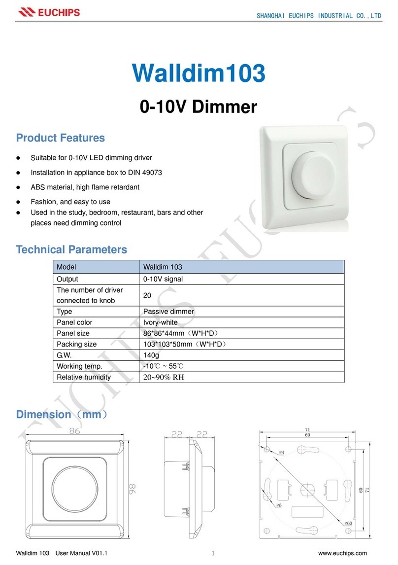 EUCHIPS Walldim103 User manual