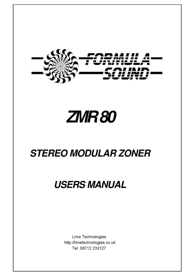 Formula Sound ZMR 80 user manual