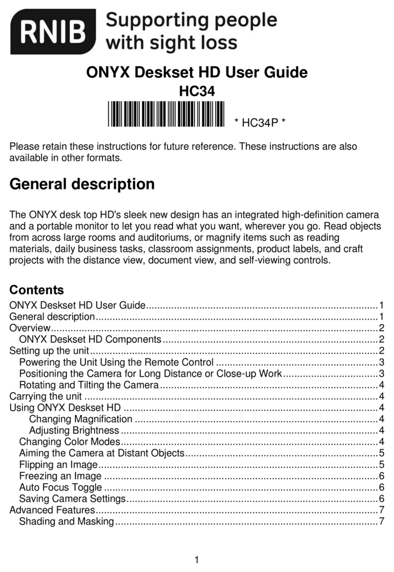 RNIB ONYX HC34 User manual