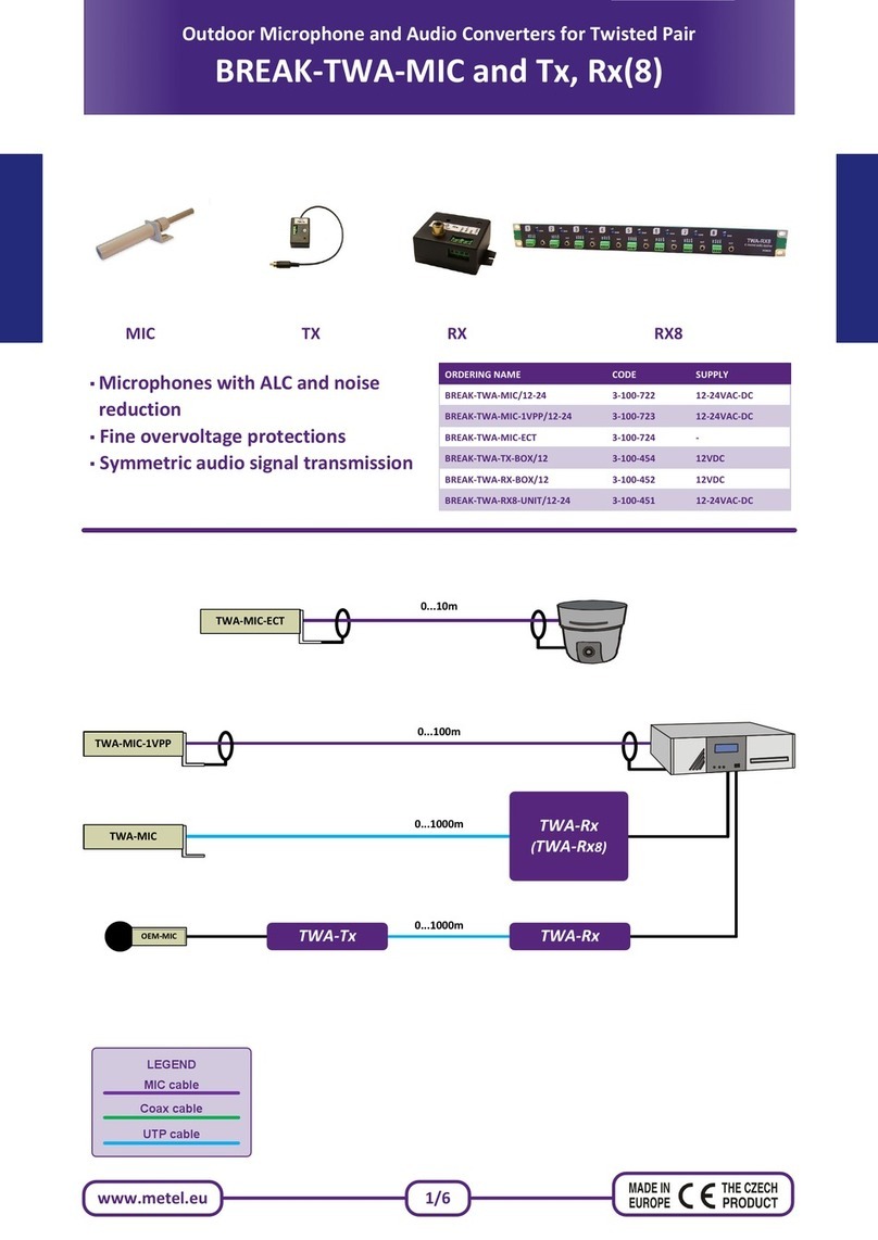 Metel BREAK-TWA-MIC installation manual