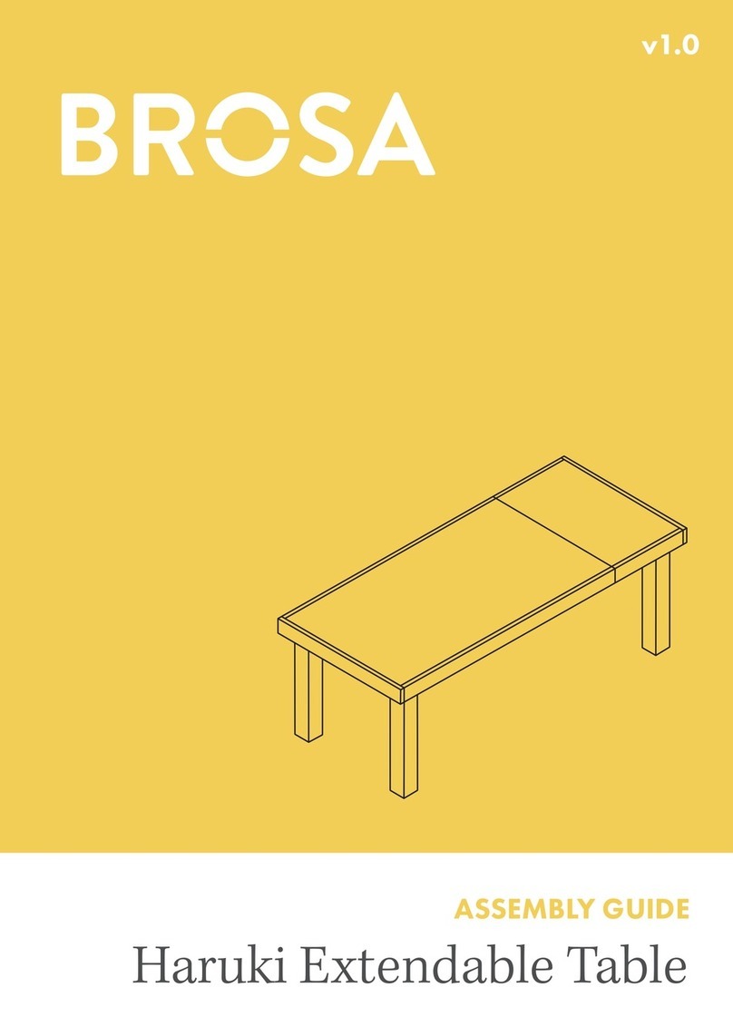 BROSA Haruki Console Table User manual BROSA Haruki Console Table User manual