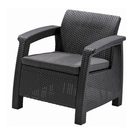 Keter CORFU ARMCHAIR Assembly instructions