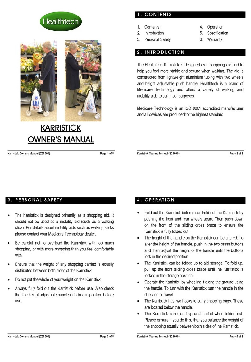 HEALTHTECH KARRISTICK owner's manual