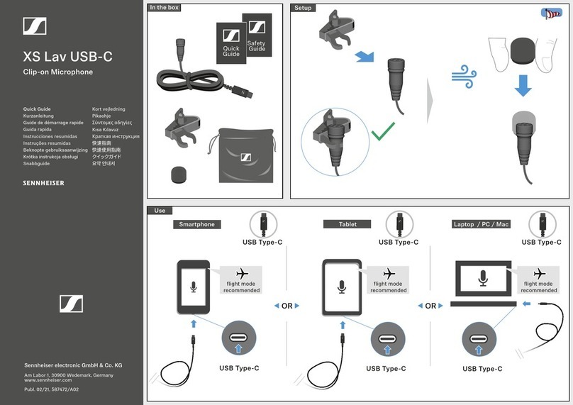 Sennheiser XS Lav USB-C quick guide