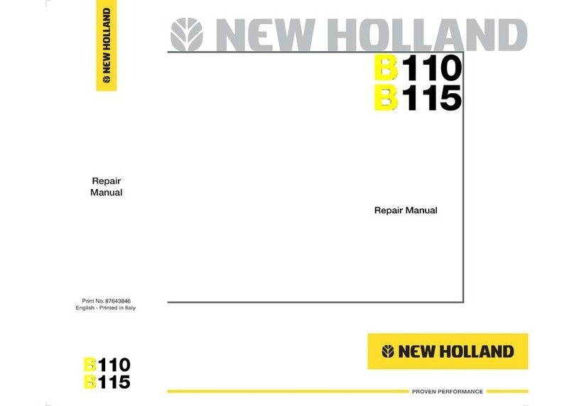 New Holland B110 Operating instructions