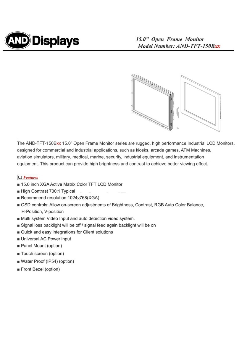 AND AND-TFT-150B Series User manual