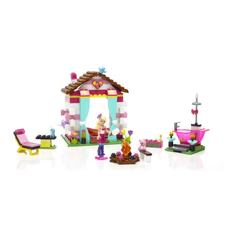 Mega Bloks Barbie Build 'n Play Glam Cabin User manual