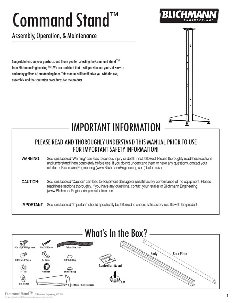 Blichmann Engineering Command Stand Installation instructions