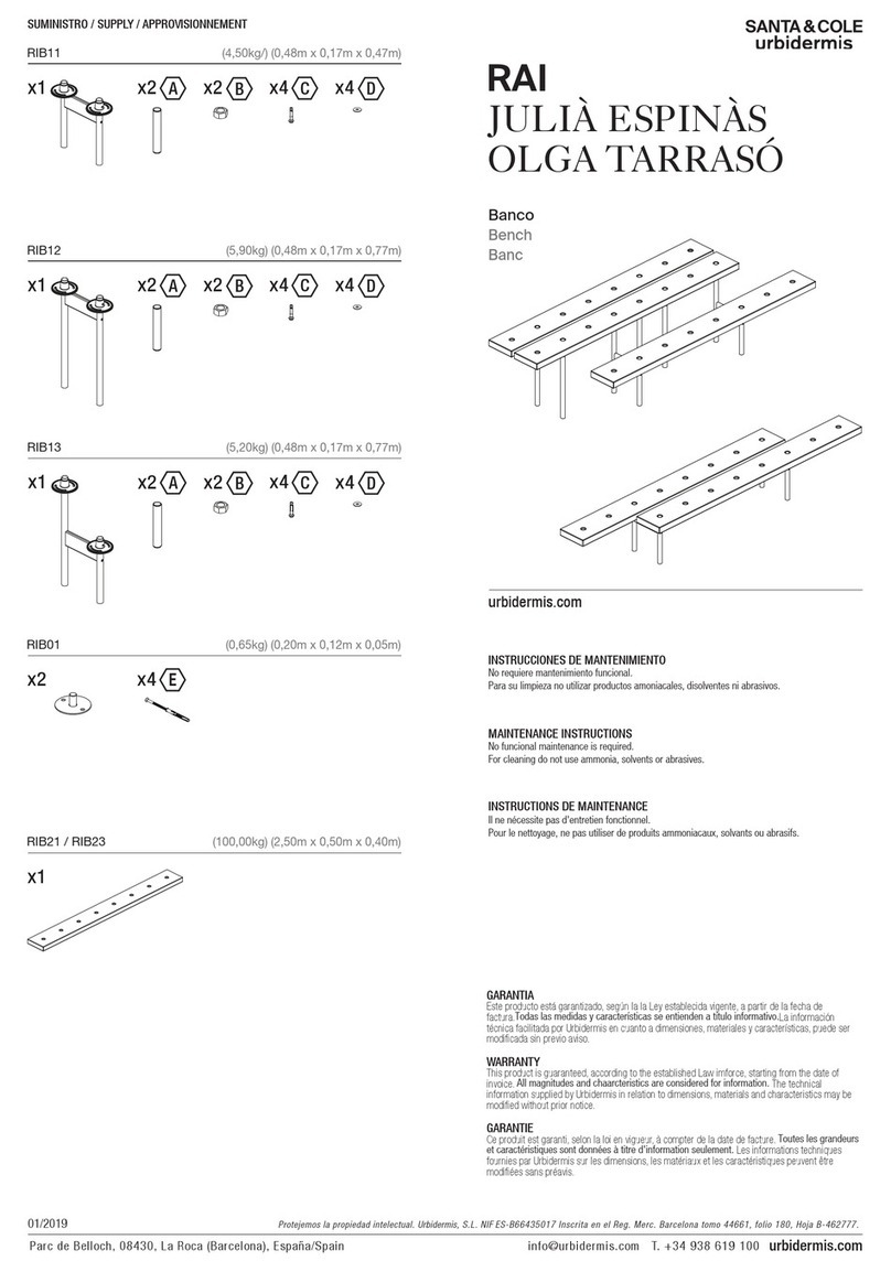 Santa & Cole Urbidermis RAI quick start guide
