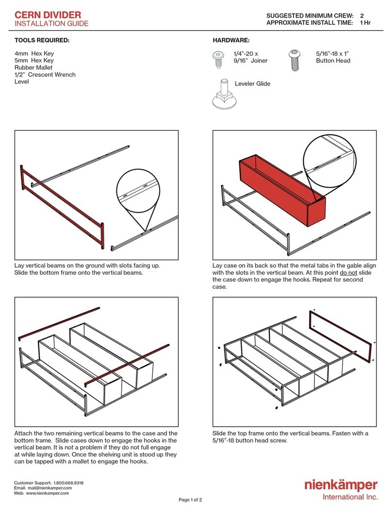 Nienkamper CERN DIVIDER User manual Nienkamper CERN DIVIDER User manual