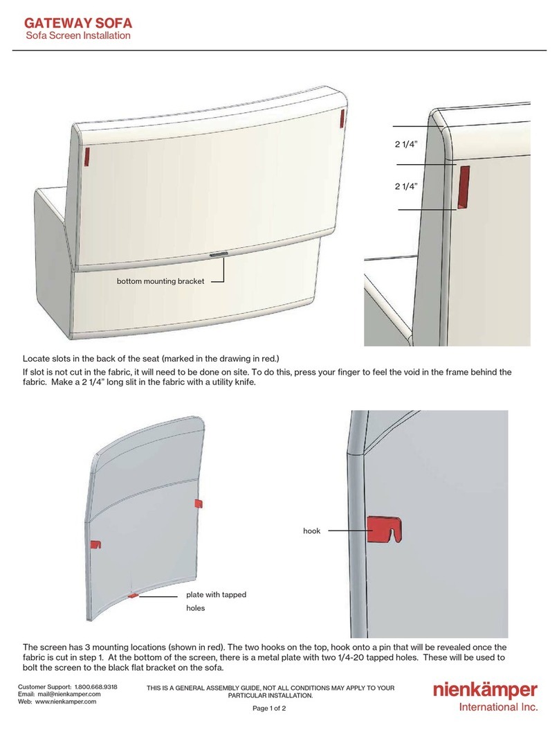 Nienkamper GATEWAY SOFA Installation