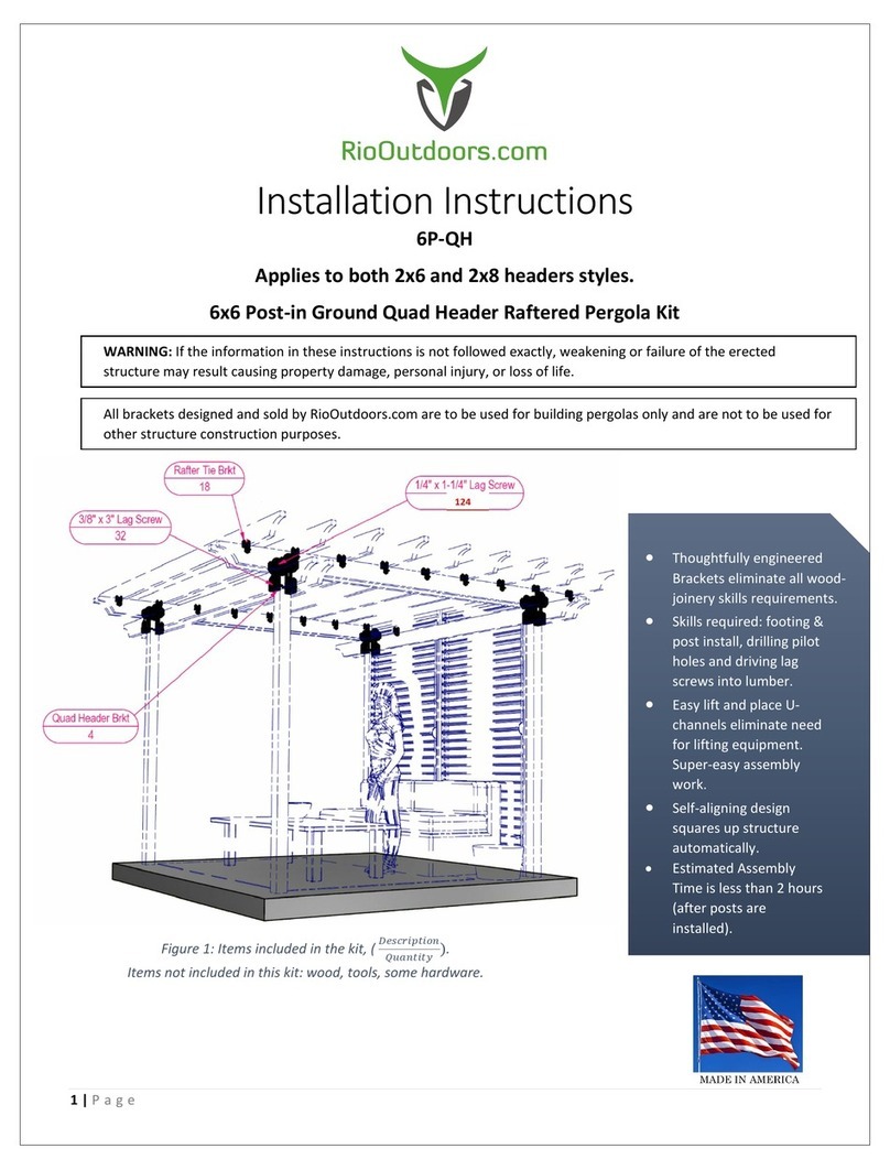 RioOutdoors 6P-QH installation instructions RioOutdoors 6P-QH installation instructions