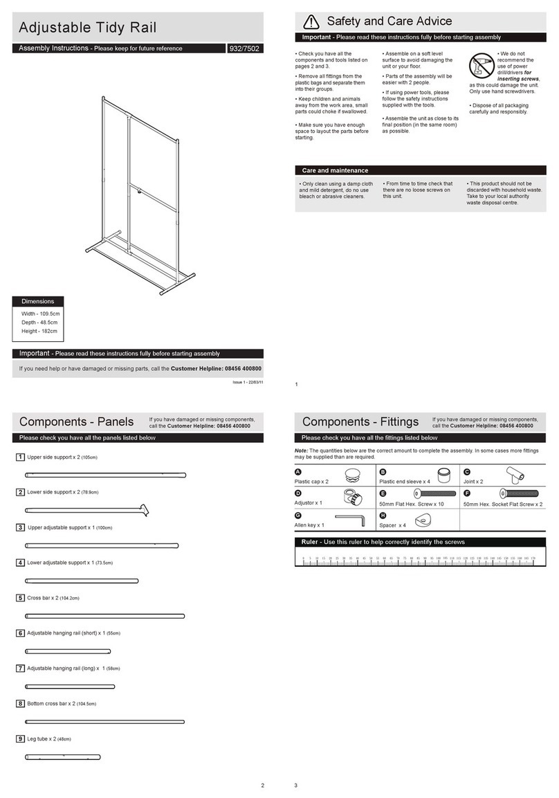 Argos 932/7502 Assembly instructions