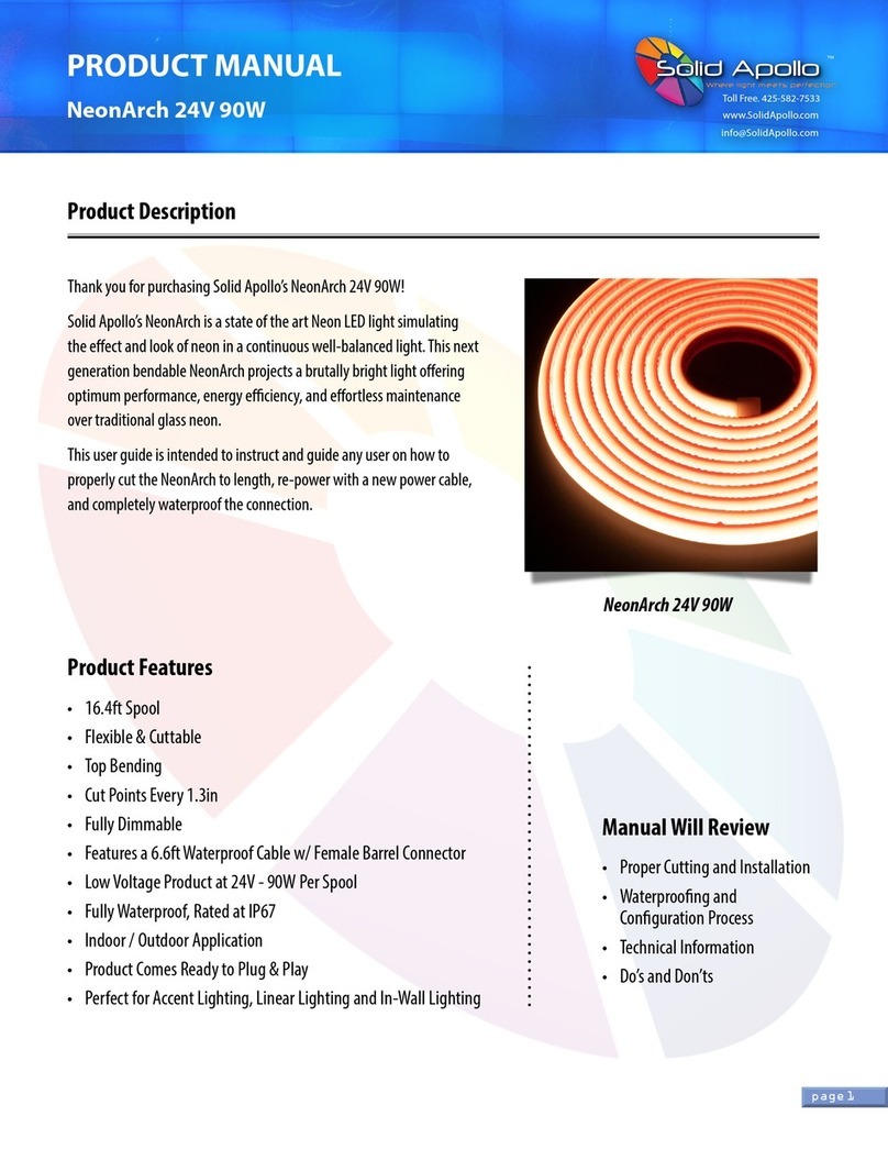 Solid Apollo NeonArch 24V 90W product manual