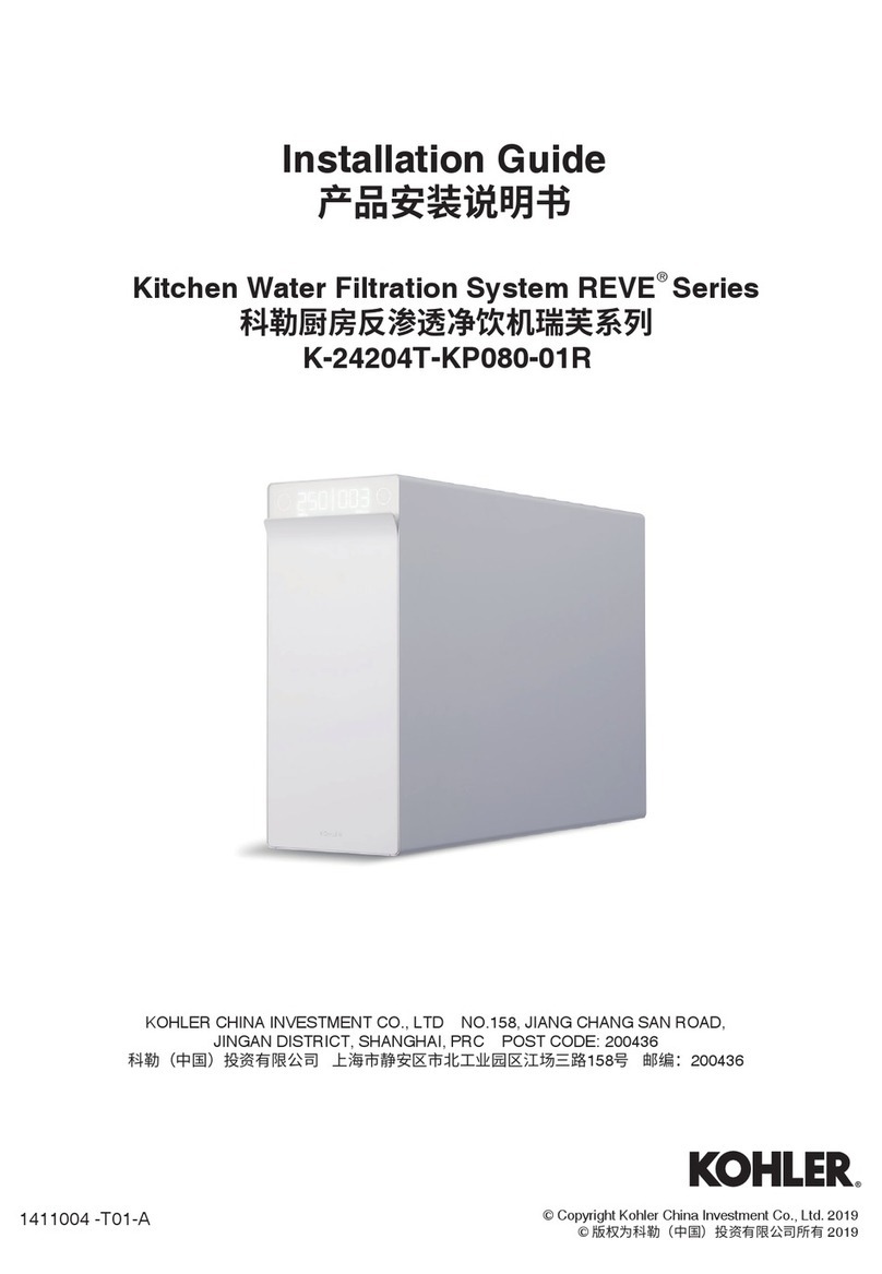 Kohler REVE Series installation guide