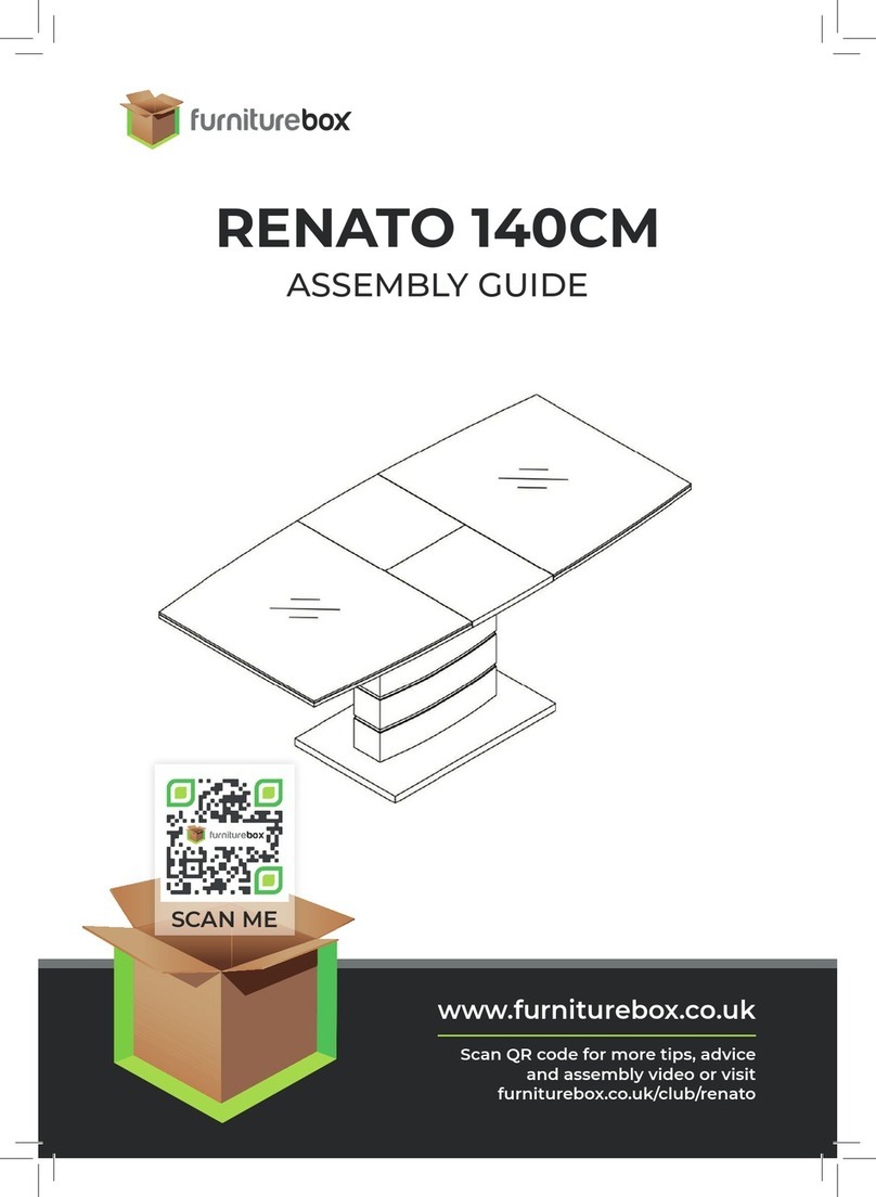 FURNITUREBOX RENATO 140CM Assembly guide FURNITUREBOX RENATO 140CM Assembly guide