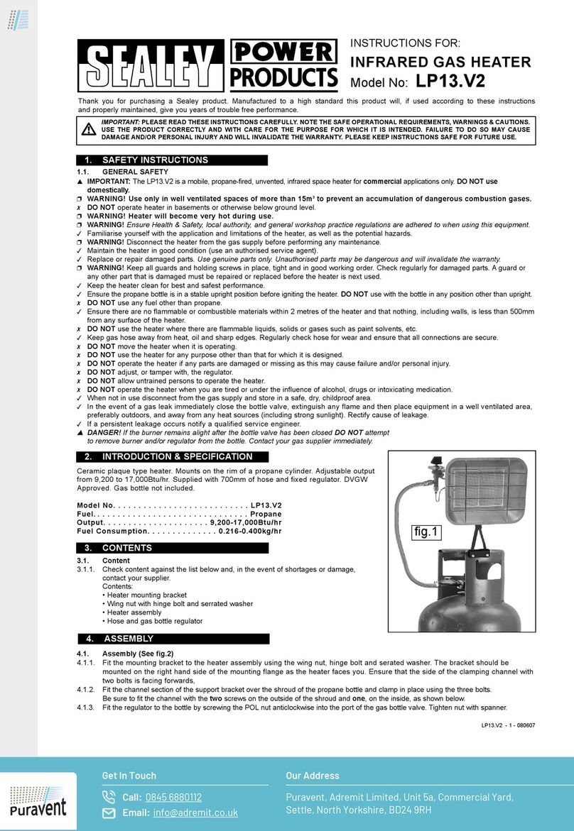 Sealey LP13.V2 User manual