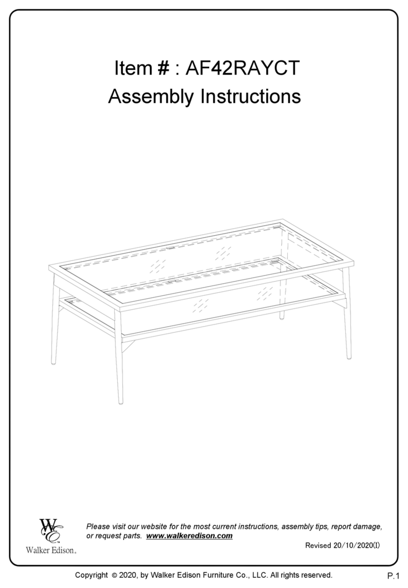 Walker Edison AF42RAYCT User manual
